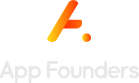 The App Founders logo in footer section